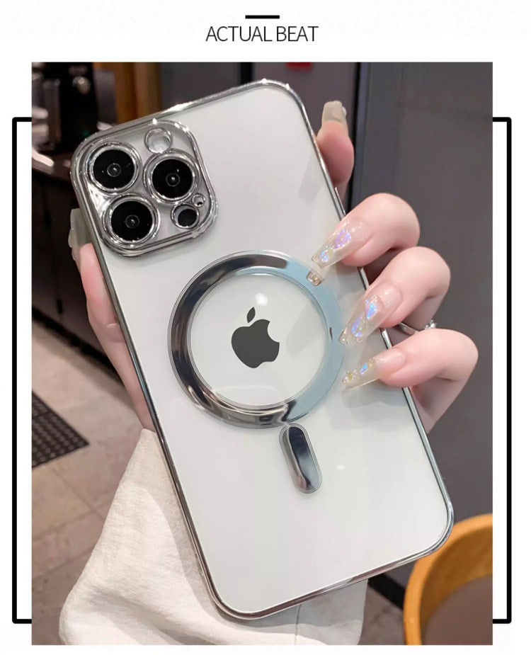 Premium Softshell Plating Straight Edges Coloured MagSafe Phone Case- for Apple iPhone 14 Series - Super Savings Technologies Co.,LTD Premium Softshell Plating Straight Edges Coloured MagSafe Phone Case- for Apple iPhone 14 Series - Super Savings Technologies Co.,LTD